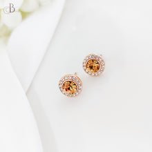 Cargar imagen en el visor de la galería, Aretes puntos de brillo multicolor con cristales Swarovski