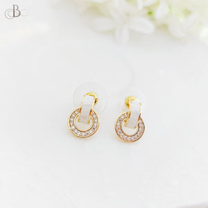 Aretes argollas brillantes