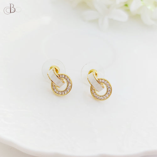 Aretes argollas brillantes