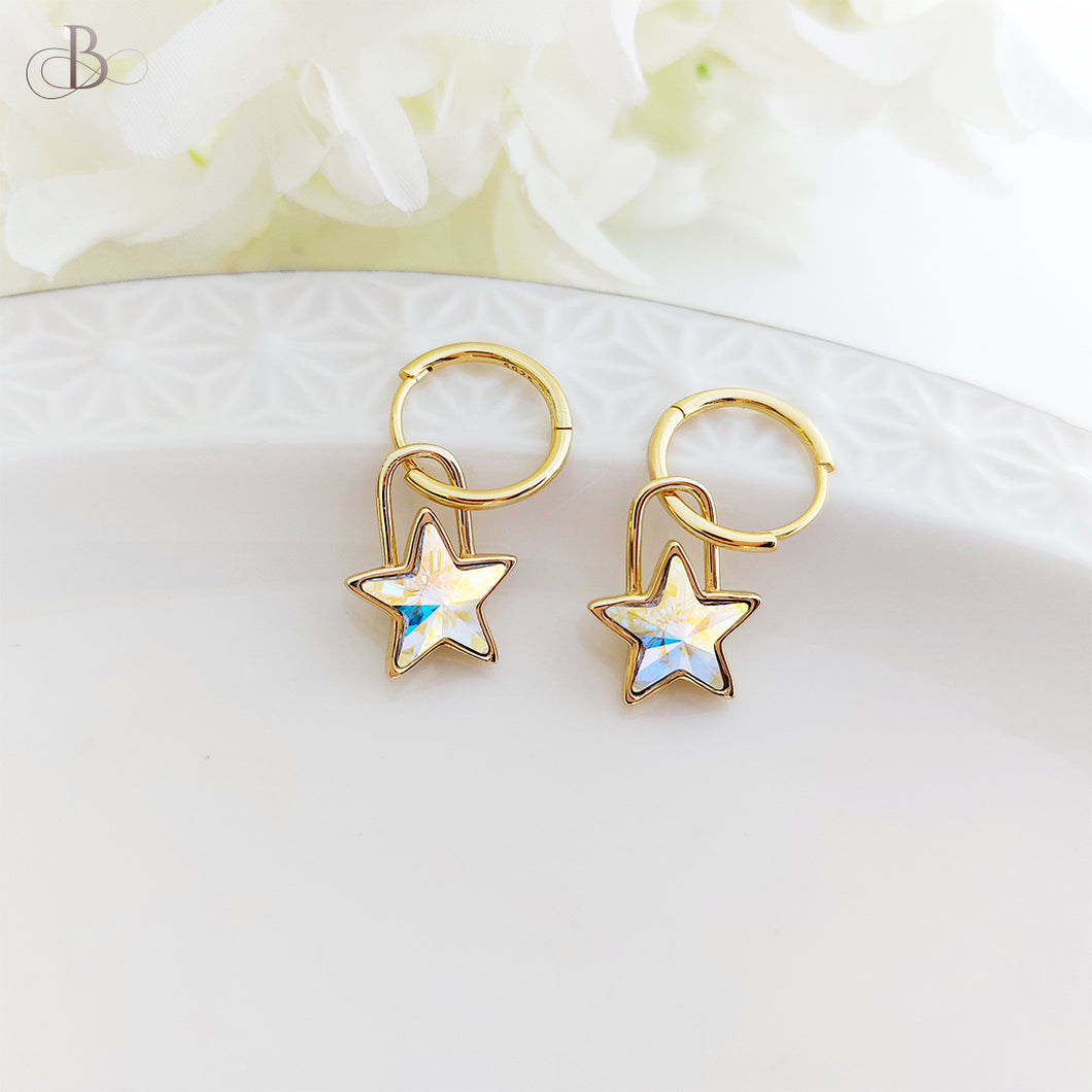 Aretes estrella boreal Swarovski