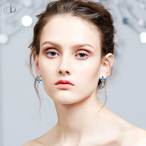 Aretes corte princesa con cristales Swarovski