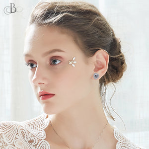 Aretes corazón brillante con cristales Swarovski