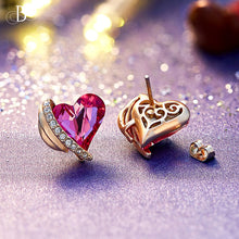 Cargar imagen en el visor de la galería, Corazones alados con cristales Swarovski