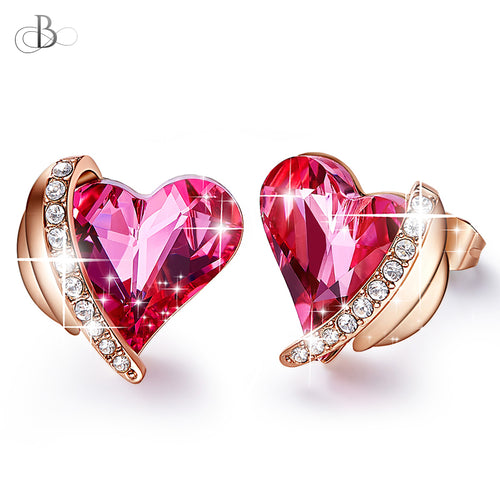 Corazones alados con cristales Swarovski