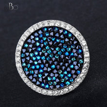 Cargar imagen en el visor de la galería, Anillo color zafiro con cristales Swarovski