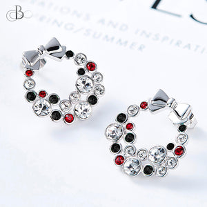 Aretes multicolor con cristales Swarovski