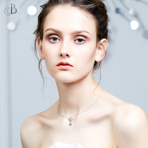Collar corona brillante con cristales Swarovski