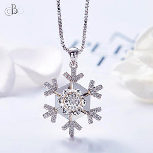Collar copo de nieve con cristales Swarovski