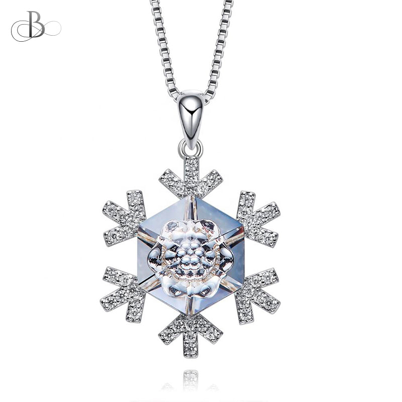 Collar copo de nieve con cristales Swarovski