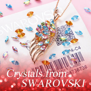 Collar alas multicolor con cristales Swarovski