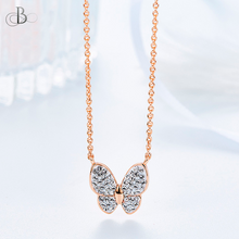Cargar imagen en el visor de la galería, Collar mariposa brillante con cristales Swarovski