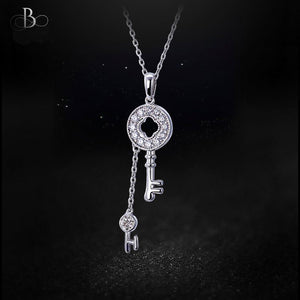 Collar llaves brillantes con cristales Swarovski