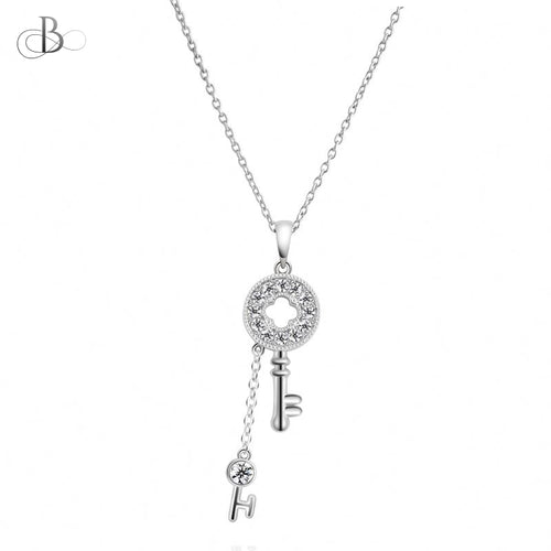 Collar llaves brillantes con cristales Swarovski