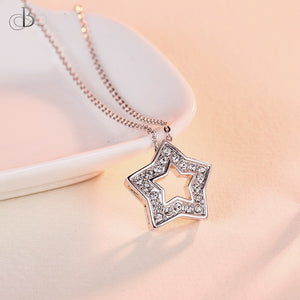 Collar estrella brillante con cristales Swarovski