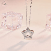 Cargar imagen en el visor de la galería, Collar estrella brillante con cristales Swarovski
