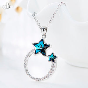 Collar estrellas brillantes con cristales Swarovski