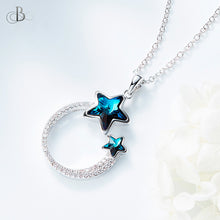 Cargar imagen en el visor de la galería, Collar estrellas brillantes con cristales Swarovski