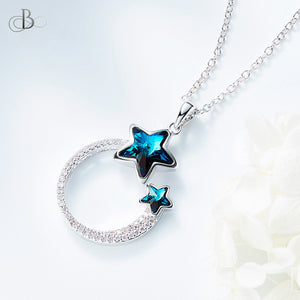 Collar estrellas brillantes con cristales Swarovski