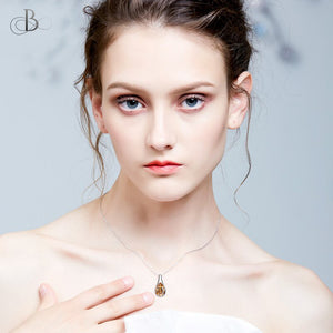 Collar gota brillante con cristal Swarovski