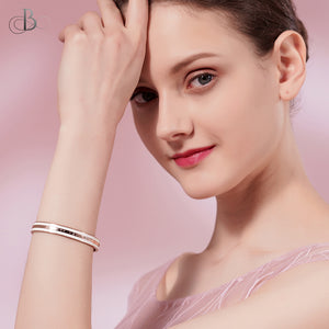 Puñera "love you forever" con cristales Swarovski
