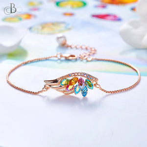 Pulsera ala multicolor con cristales Swarovski