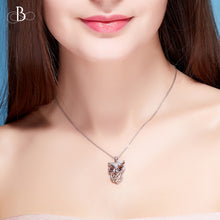 Cargar imagen en el visor de la galería, Collar búho con cristales Swarovski
