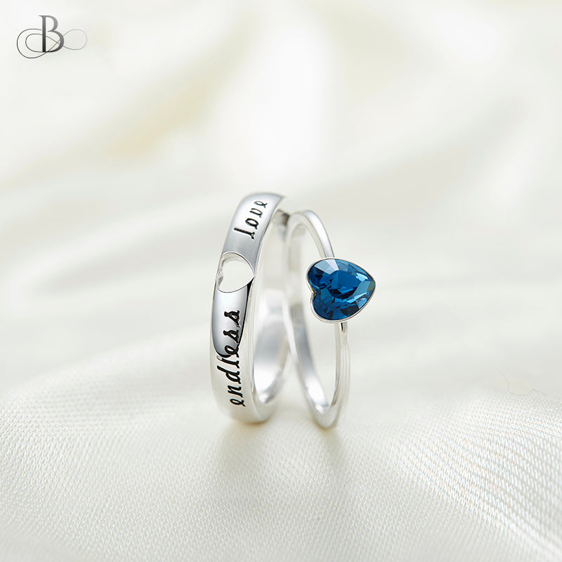 Anillo para parejas de plata 