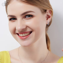 Cargar imagen en el visor de la galería, Aretes multicolor de plata con cristales Swarovski