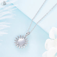 Cargar imagen en el visor de la galería, Collar estrella de plata color cobalto con cristales Swarovski