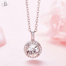 Cargar imagen en el visor de la galería, Collar de plata punto de luz con cristales Swarovski