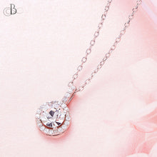 Cargar imagen en el visor de la galería, Collar de plata punto de luz con cristales Swarovski