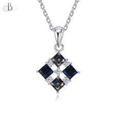 Cargar imagen en el visor de la galería, Collar  de plata cuatro princesas con cristales Swarovski