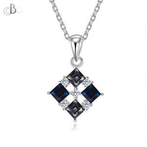 Collar  de plata cuatro princesas con cristales Swarovski