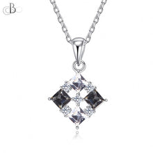 Cargar imagen en el visor de la galería, Collar  de plata cuatro princesas con cristales Swarovski