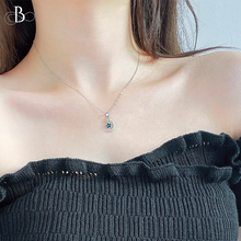 Cargar imagen en el visor de la galería, Collar de plata media luna y estrella brillante con cristales Swarovski