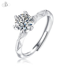 Cargar imagen en el visor de la galería, Anillo Estambul con diamante moissanita