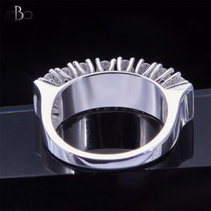 Anillo de plata destello de zirconias