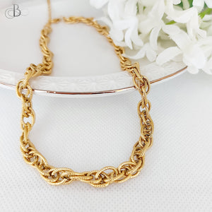 Collar de acero eslabones infinitos