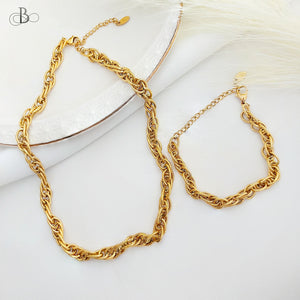 Collar de acero eslabones infinitos