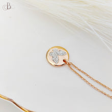 Cargar imagen en el visor de la galería, Collar mariposa brillante con cristales Swarovski